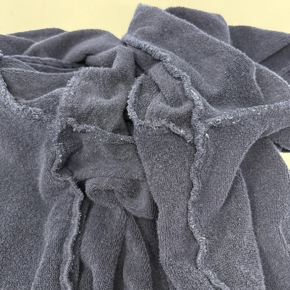 Home by Cher Wellhouse Navy Blue Long Sleeve Bathrobe Men’s Size XL Terry Cloth - Picture 8 of 14